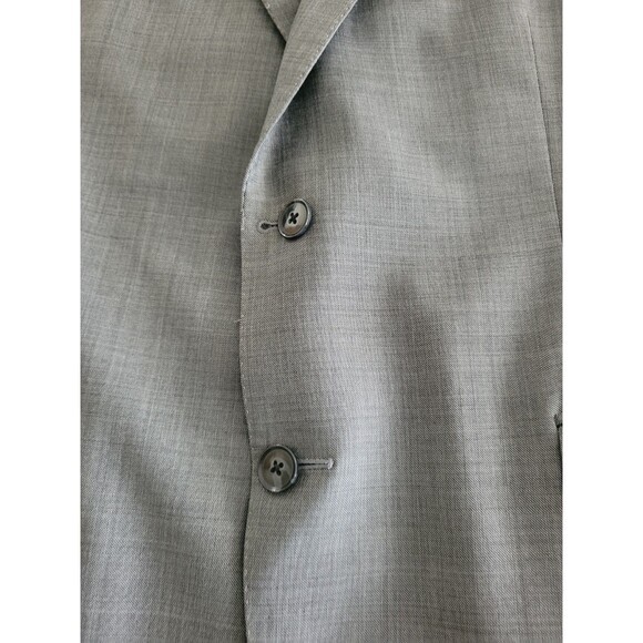 Peter Millar Sharkskin Gray Men Blazer Virgin Wool Sport Coat Jacket Size 44T - Picture 6 of 16